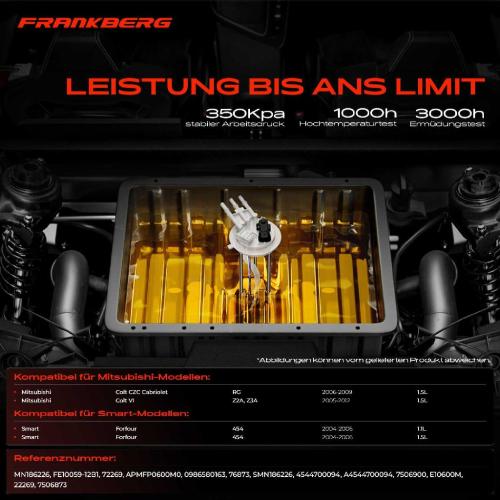 1x Kraftstoffpumpe für Mitsubishi Colt CZC Cabriolet RG Colt VI Z2A Z3A Smart Forfour 454 1.5L 1.1L 2004-2012 Bild 1x Kraftstoffpumpe für Mitsubishi Colt CZC Cabriolet RG Colt VI Z2A Z3A Smart Forfour 454 1.5L 1.1L 2004-2012