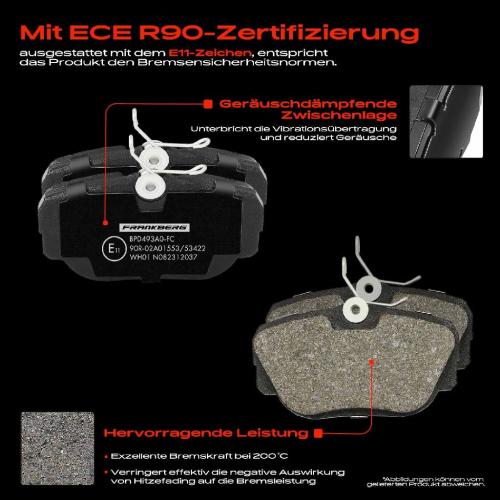 4x Bremsbeläge Vorderachse für BMW 3er E30 Cabriolet Touring Z1 Roadster 1.6L 1.8L 2.0L 2.3L 2.4L 1982-1994 Bild 4x Bremsbeläge Vorderachse für BMW 3er E30 Cabriolet Touring Z1 Roadster 1.6L 1.8L 2.0L 2.3L 2.4L 1982-1994