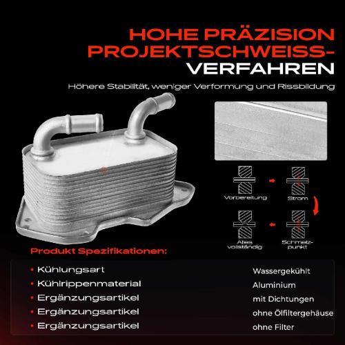 1x Ölkühler Motoröl für VW Touareg Audi A4 B7 B8 A5 A6 4F 4G C6 A7 A8 Q5 Q7 3.0L 3.2L Bild 1x Ölkühler Motoröl für VW Touareg Audi A4 B7 B8 A5 A6 4F 4G C6 A7 A8 Q5 Q7 3.0L 3.2L