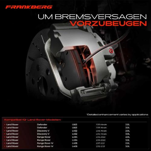 1x Warnkontakt Bremsbelagverschleiß Hinterachse für Land Rover Defender L663 Discovery V L462 Range Rover Bild 1x Warnkontakt Bremsbelagverschleiß Hinterachse für Land Rover Defender L663 Discovery V L462 Range Rover