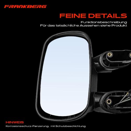 Frankberg 1x Außenspiegel Links für Fiat Doblo Kasten/MPV 119 223 2001-2010 Bild Frankberg 1x Außenspiegel Links für Fiat Doblo Kasten/MPV 119 223 2001-2010