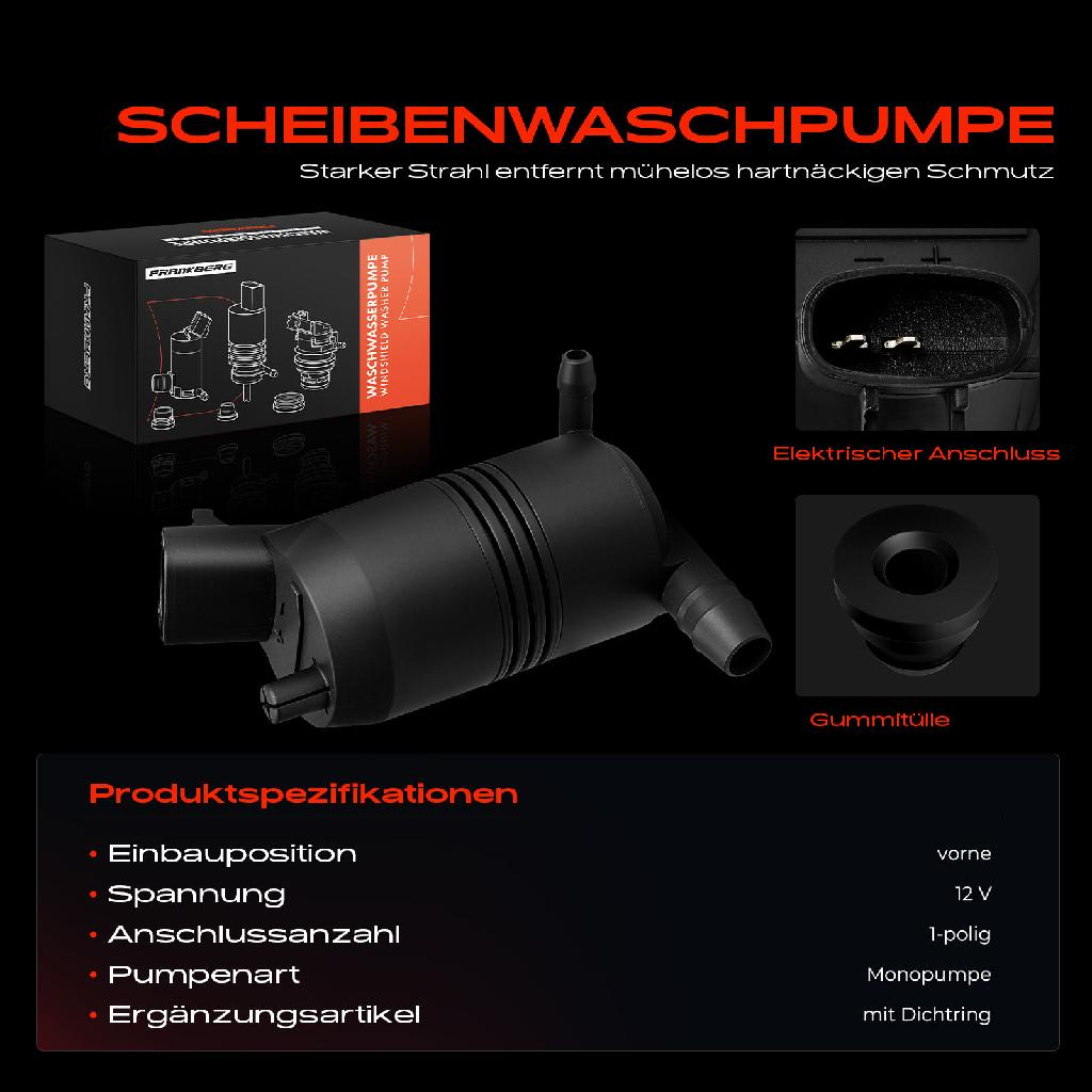 1x Waschwasserpumpe Scheibenreinigung Vorne für ToyotaCorolla ChevroletPrizm