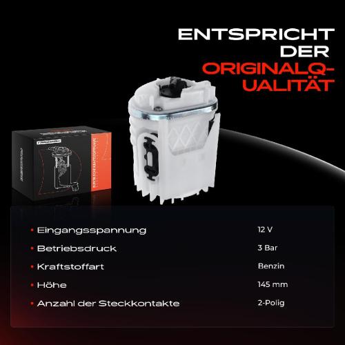 Frankberg 1x Kraftstoffpumpe für VW Caddy Kasten/MPV Golf III Cabriolet Variant Passat Polo Classic Vento Seat Bild Frankberg 1x Kraftstoffpumpe für VW Caddy Kasten/MPV Golf III Cabriolet Variant Passat Polo Classic Vento Seat