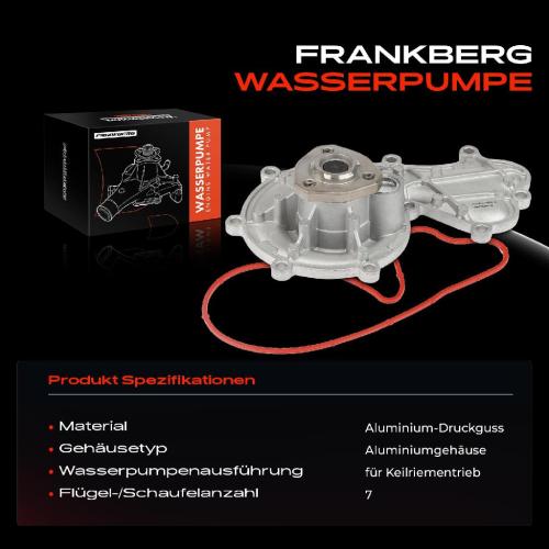 Frankberg 1x Wasserpumpe Kühlwasserpumpe für VW Touareg 7P5 7P6 7P5 Audi A4 8K B8 8W A5 8T 8F A6 4G A8 Q5 Q7 Bild Frankberg 1x Wasserpumpe Kühlwasserpumpe für VW Touareg 7P5 7P6 7P5 Audi A4 8K B8 8W A5 8T 8F A6 4G A8 Q5 Q7