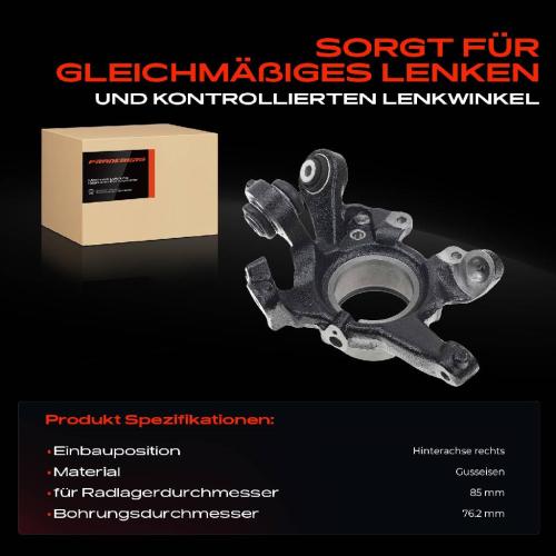 Frankberg 1x Achsschenkel Radaufhängung Hinterachse Rechts für BMW E90 E91 E92 E93 E81 E87 E88 E82 Bild Frankberg 1x Achsschenkel Radaufhängung Hinterachse Rechts für BMW E90 E91 E92 E93 E81 E87 E88 E82