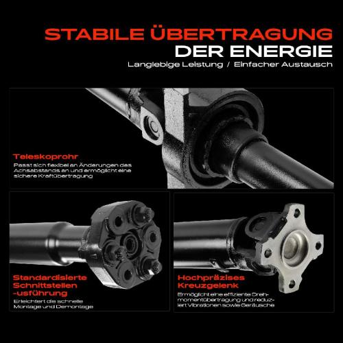 Frankberg 1x Kardanwelle Gelenkwelle Hinterachse für BMW 3er E46 3er Cabriolet 3er Compact 3er Coupe 3er Touring Bild Frankberg 1x Kardanwelle Gelenkwelle Hinterachse für BMW 3er E46 3er Cabriolet 3er Compact 3er Coupe 3er Touring