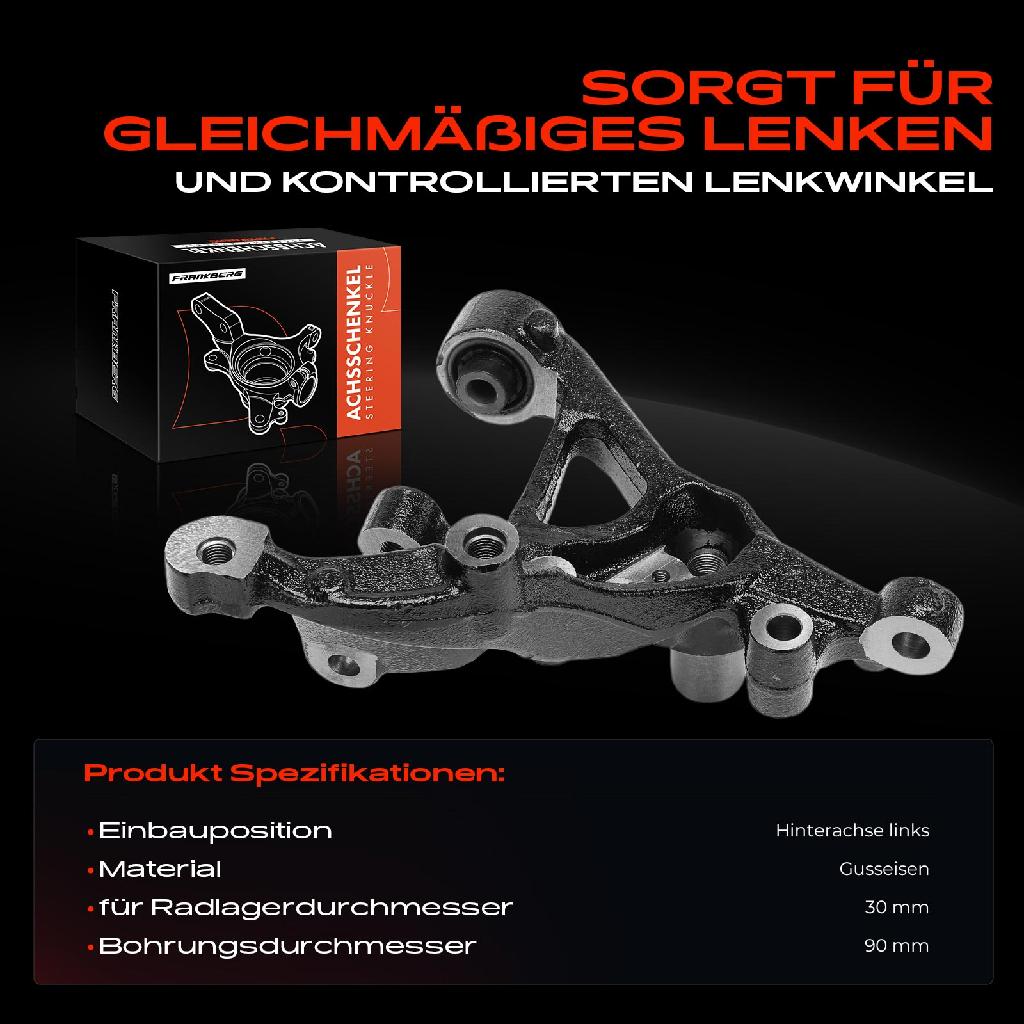 1x Achsschenkel Radaufhängung Hinterachse Links für VW Golf VII Audi A3 8V Skoda Seat