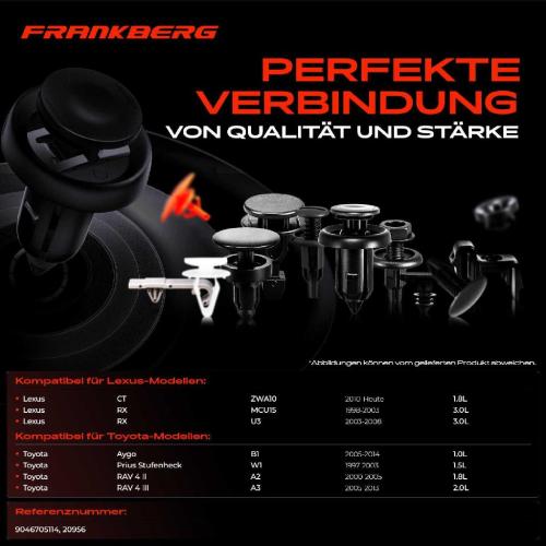 10x Befestigungsclips Radhausschale für Toyota Aygo RAV 4 IV Yaris Lexus CT Bild 10x Befestigungsclips Radhausschale für Toyota Aygo RAV 4 IV Yaris Lexus CT