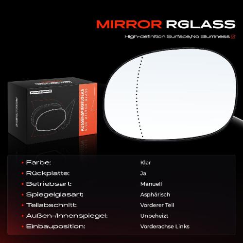 1x Spiegelglas Außenspiegel links für Peugeot 206 Citroën Xsara Picasso Bild 1x Spiegelglas Außenspiegel links für Peugeot 206 Citroën Xsara Picasso