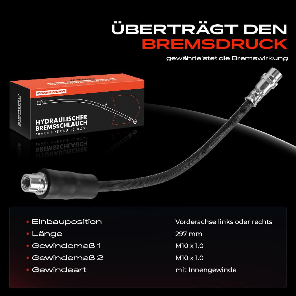 1x Bremsschlauch Bremsschläuche Vorderachse Links oder Rechts für Audi 100 A6 Avant 4A C4 1.8L-2.8L