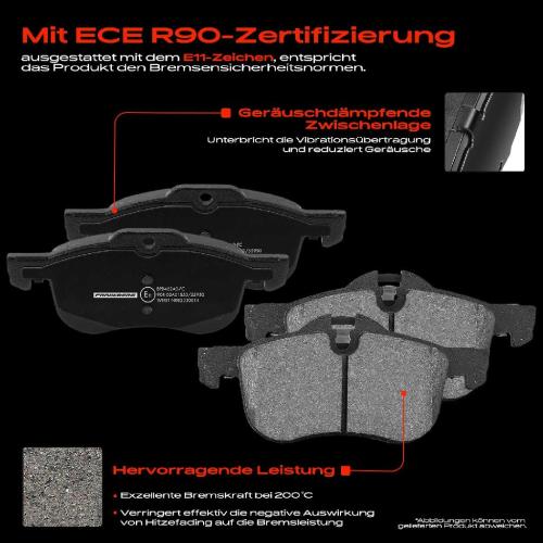 4x Bremsbeläge Vorderachse für MG ZT ZT- T Rover 75 Tourer 1.8L 2.0L 2.5L 1999-2005 Bild 4x Bremsbeläge Vorderachse für MG ZT ZT- T Rover 75 Tourer 1.8L 2.0L 2.5L 1999-2005