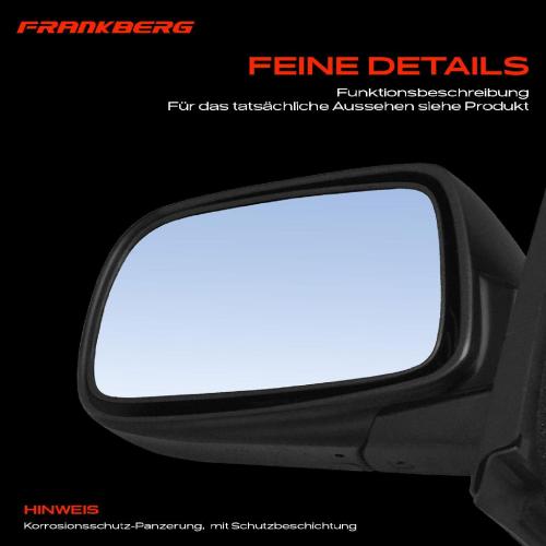 Frankberg 1x Außenspiegel Links für Toyota Yaris Verso P1 P2 1.0L 1.3L 1.4L 1.5L 2003-2005 Bild Frankberg 1x Außenspiegel Links für Toyota Yaris Verso P1 P2 1.0L 1.3L 1.4L 1.5L 2003-2005