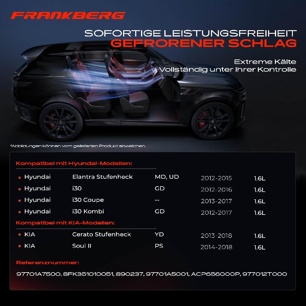 1x Klimakompressor für KIA Soul II PS Hyundai i30 GD Elantra MD UD