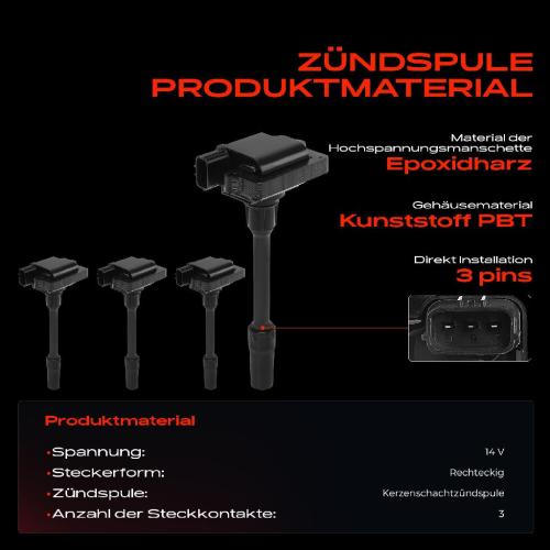 4x Zündspule Zündkerze für Mitsubishi Carisma Stufenheck Pajero Pinin Space Star Großraumlimousine Bild 4x Zündspule Zündkerze für Mitsubishi Carisma Stufenheck Pajero Pinin Space Star Großraumlimousine