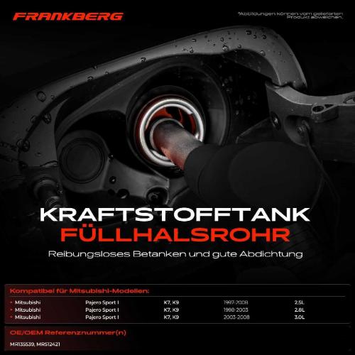1x Kraftstoffeinfüllrohr Einfüllstutzen für Mitsubishi Pajero Sport I 1997-2008 Bild 1x Kraftstoffeinfüllrohr Einfüllstutzen für Mitsubishi Pajero Sport I 1997-2008