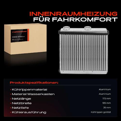 1x Wärmetauscher Innenraumheizung für Renault Laguna III BT0/1 Coupe DT0/1 2.0L Bild 1x Wärmetauscher Innenraumheizung für Renault Laguna III BT0/1 Coupe DT0/1 2.0L