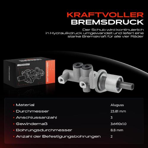 1x Hauptbremszylinder Bremszylinder für BMW 3er E36 316i 318i 320i 325td 1990-1998 Bild 1x Hauptbremszylinder Bremszylinder für BMW 3er E36 316i 318i 320i 325td 1990-1998