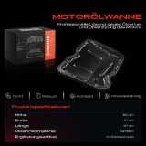 1x Ölwanne Motorölwanne für Nissan Primastar X-Trail T31 Opel Vivaro Renault Grand Scénic 2.0L