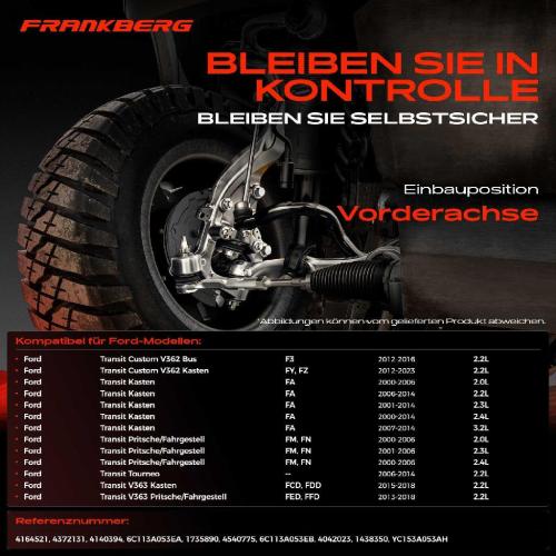 1x Querlenker Vorderachse für Ford Transit Bus FB FC FD FS FZ Transit Custom V362 Bus Kasten F3 FY FZ Bild 1x Querlenker Vorderachse für Ford Transit Bus FB FC FD FS FZ Transit Custom V362 Bus Kasten F3 FY FZ