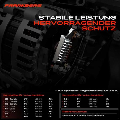 1x Lichtmaschinenregler Generatorregler für Volvo C70 I Cabriolet S40 I S60 I S70 Bild 1x Lichtmaschinenregler Generatorregler für Volvo C70 I Cabriolet S40 I S60 I S70