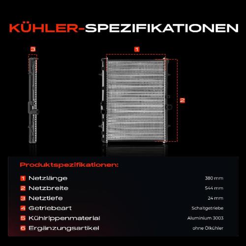 Frankberg 1x Kühler Wasserkühler Motorkühler für Citroën C4 Xsara Peugeot 307 Bild Frankberg 1x Kühler Wasserkühler Motorkühler für Citroën C4 Xsara Peugeot 307