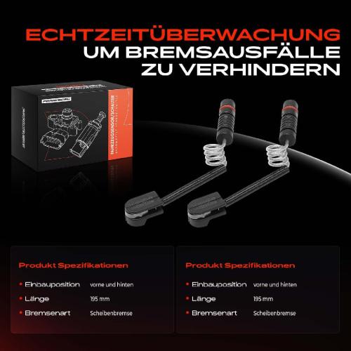 2x Warnkontakt Bremsbelagverschleiß Vorne oder Hinten für VW LT 28-35 28-46 II Mercedes-Benz Bild 2x Warnkontakt Bremsbelagverschleiß Vorne oder Hinten für VW LT 28-35 28-46 II Mercedes-Benz
