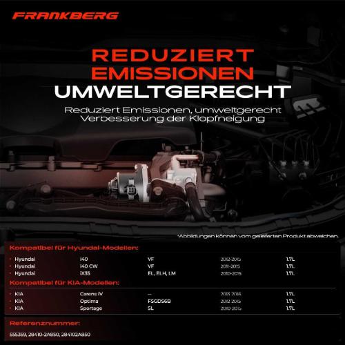 1x AGR-Ventil Abgasrückführungsventil für Hyundai i40 CW iX35 KIA Carens IV Optima Sportage Bild 1x AGR-Ventil Abgasrückführungsventil für Hyundai i40 CW iX35 KIA Carens IV Optima Sportage