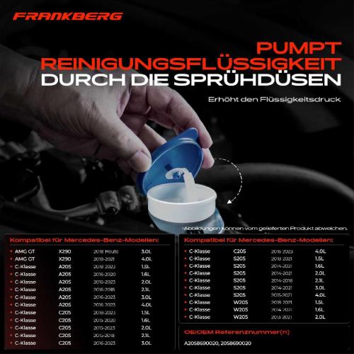 1x Waschwasserbehälter Scheibenreinigung für Mercedes-Benz W205 S205 W213 A238 X253 Bild 1x Waschwasserbehälter Scheibenreinigung für Mercedes-Benz W205 S205 W213 A238 X253