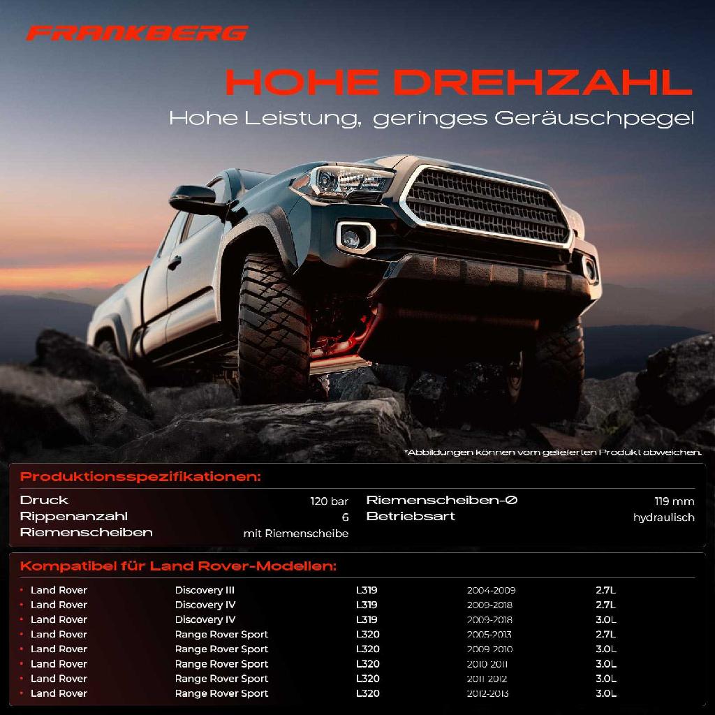 1x Servopumpe hydraulisch für Land Rover Discovery III L319 IV Range Rover