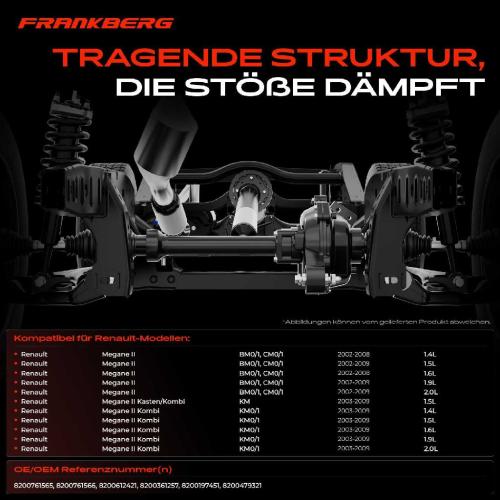 1x Achskörper Achsträger Motorträger Vorderachse für Renault Megane II BM0/1 CM0/1 EM0/1 Scénic II Bild 1x Achskörper Achsträger Motorträger Vorderachse für Renault Megane II BM0/1 CM0/1 EM0/1 Scénic II