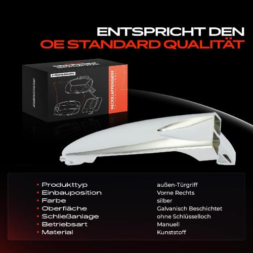 1x Türgriff Vorne Rechts außen für Lancia Ypsilon 843 1.2L 1.4L 2003-2011 Bild 1x Türgriff Vorne Rechts außen für Lancia Ypsilon 843 1.2L 1.4L 2003-2011