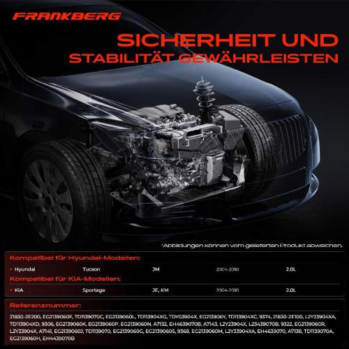 1x Getriebelagerlager Motorlager Vorne und Hinten für Hyundai Tucson JM KIA Sportage JE KM Bj ab 2004 Bild 1x Getriebelagerlager Motorlager Vorne und Hinten für Hyundai Tucson JM KIA Sportage JE KM Bj ab 2004