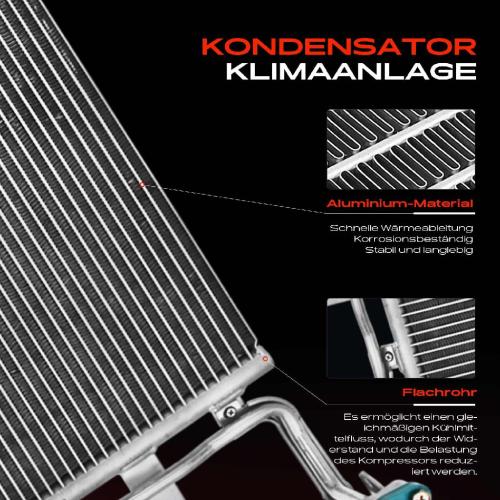 Frankberg 1x Kondensator Klimaanlage für VW Golf IV Bora 1J Audi A3 8L1 TT 8N Seat Leon Skoda Bild Frankberg 1x Kondensator Klimaanlage für VW Golf IV Bora 1J Audi A3 8L1 TT 8N Seat Leon Skoda