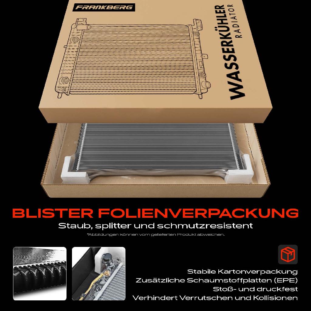 1x Kühler Wasserkühler Motorkühler für Porsche 911 996 Boxster 986