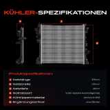 1x Kühler Wasserkühler Motorkühler für Alfa Romeo Giulia 952 Stelvio 949