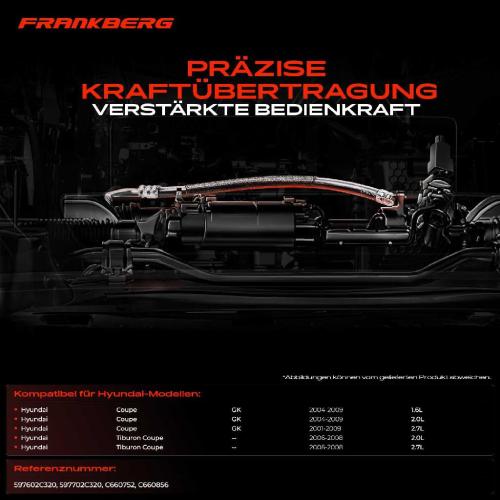 2x Seilzug Feststellbremse Hinterachse beidseitig für Hyundai Coupe GK 1.6L 2.0L 2.7L Bj ab 2004 Bild 2x Seilzug Feststellbremse Hinterachse beidseitig für Hyundai Coupe GK 1.6L 2.0L 2.7L Bj ab 2004