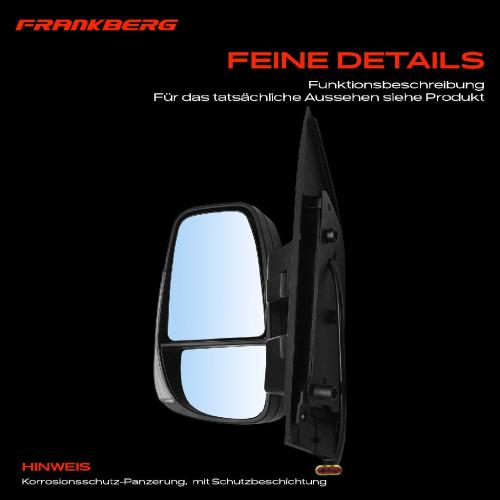 Frankberg 1x Außenspiegel Links für Iveco Daily VI Kasten Pritsche 2.3L 3.0L Bj ab 2014 Bild Frankberg 1x Außenspiegel Links für Iveco Daily VI Kasten Pritsche 2.3L 3.0L Bj ab 2014