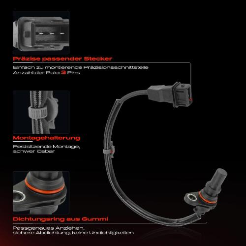 1x Kurbelwellensensor Impulsgeber für Hyundai Santa Fé II Sonata V iX35 KIA Sorento II 2.0L 2.4L Bild 1x Kurbelwellensensor Impulsgeber für Hyundai Santa Fé II Sonata V iX35 KIA Sorento II 2.0L 2.4L