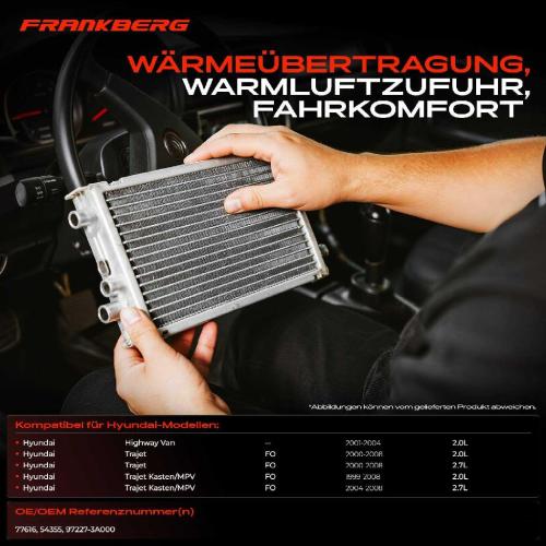 1x Wärmetauscher Innenraumheizung für Hyundai Highway Van Trajet FO 1999-2008 2.0L 2.7L Bild 1x Wärmetauscher Innenraumheizung für Hyundai Highway Van Trajet FO 1999-2008 2.0L 2.7L