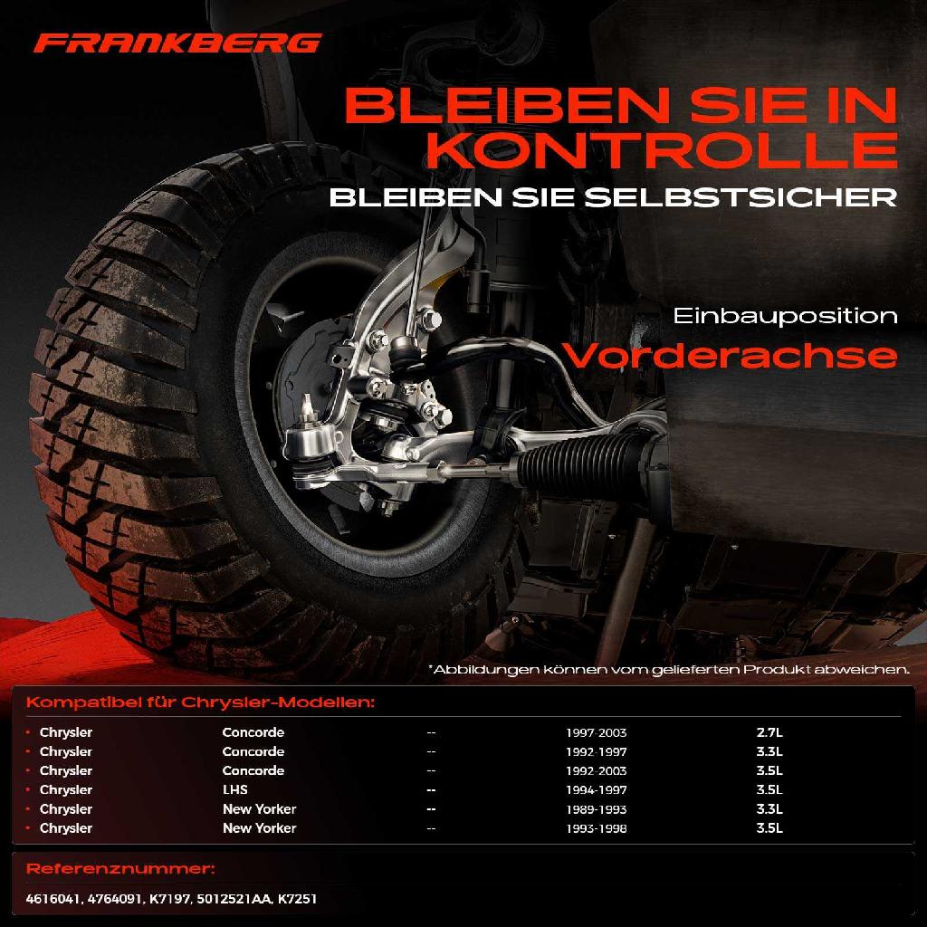 2x Koppelstange Vorderachse für Chrysler Concorde LHS Stufenheck New Yorker 2.7L 3.3L 3.5L 1989-2003