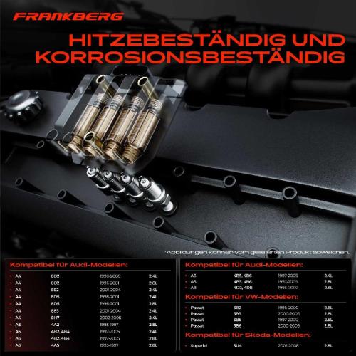 Frankberg 1x Zündmodul Zündspule für VW Passat Variant Audi A4 Avant Cabriolet A6 A8 Skoda Superb I 2.4L 2.8L 1995-2008 Bild Frankberg 1x Zündmodul Zündspule für VW Passat Variant Audi A4 Avant Cabriolet A6 A8 Skoda Superb I 2.4L 2.8L 1995-2008