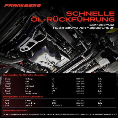 Frankberg 1x Ölwanne Motorölwanne für Citroën C4 C5 Ford Focus Peugeot 307 308 Volvo S40 II 2003-2018 2.0L Bild Frankberg 1x Ölwanne Motorölwanne für Citroën C4 C5 Ford Focus Peugeot 307 308 Volvo S40 II 2003-2018 2.0L