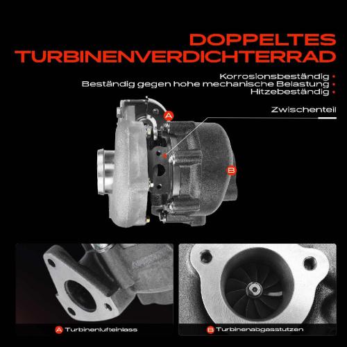 1x Abgasturbolader für Hyundai Grandeur TG Santa Fé II CM 2.2L 2006-2012 Bild 1x Abgasturbolader für Hyundai Grandeur TG Santa Fé II CM 2.2L 2006-2012