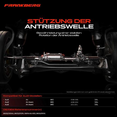 1x Lagerung Gelenkwelle Kardanwellenlager für Audi A4 8K A4 Avant S4 quattro 2008-2015 Bild 1x Lagerung Gelenkwelle Kardanwellenlager für Audi A4 8K A4 Avant S4 quattro 2008-2015