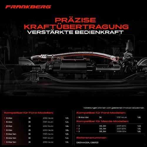 2x Seilzug Feststellbremse Hinterachse beidseitig für Ford Fiesta 6 B-Max JK KA FK Mazda 2 Bild 2x Seilzug Feststellbremse Hinterachse beidseitig für Ford Fiesta 6 B-Max JK KA FK Mazda 2