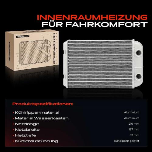 1x Wärmetauscher Innenraumheizung für Fiat Stilo Multi Wagon 192 Bravo II 198 2001-2008 Bild 1x Wärmetauscher Innenraumheizung für Fiat Stilo Multi Wagon 192 Bravo II 198 2001-2008