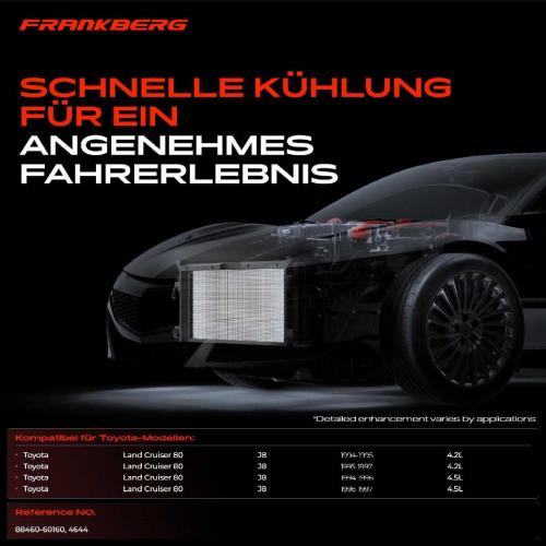 Frankberg 1x Kondensator Klimaanlage für Toyota Land Cruiser 80 4.2 1994-1997 Bild Frankberg 1x Kondensator Klimaanlage für Toyota Land Cruiser 80 4.2 1994-1997
