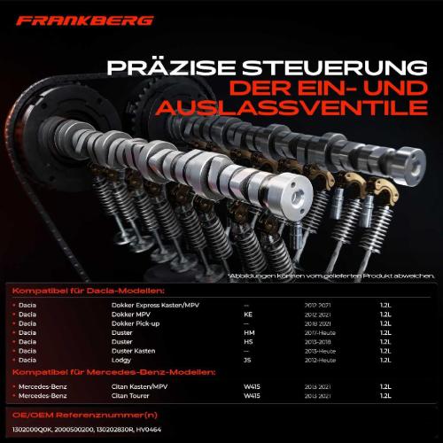 1x Nockenwelle für Dacia Duster Renault Captur 1 Clio 4 Megane 3 4 Scénic 3 Nissan Bild 1x Nockenwelle für Dacia Duster Renault Captur 1 Clio 4 Megane 3 4 Scénic 3 Nissan