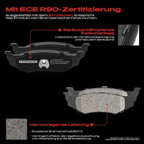 4x Bremsbeläge Hinterachse für Chrysler 300 M Concorde Neon II PT Cruiser Cabriolet Sebring Stratus Bild 4x Bremsbeläge Hinterachse für Chrysler 300 M Concorde Neon II PT Cruiser Cabriolet Sebring Stratus