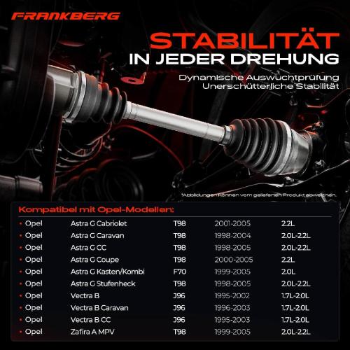 1x Antriebswelle Vorderachse Links für Opel Astra G T98 F70 Meriva B J96 1995-2005 Bild 1x Antriebswelle Vorderachse Links für Opel Astra G T98 F70 Meriva B J96 1995-2005